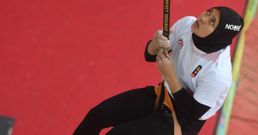 Panjat Tebing Sumbang Emas Pertama dari Palembang