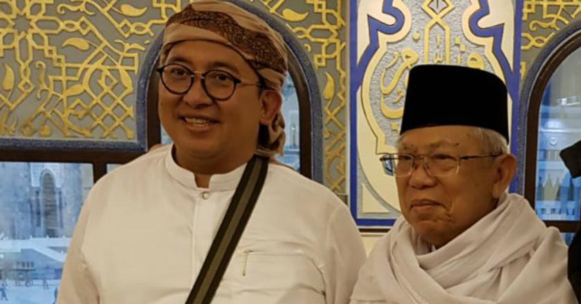 Begini Momen Saat Ma'ruf Amin Bertemu Fadli Zon di Mekah