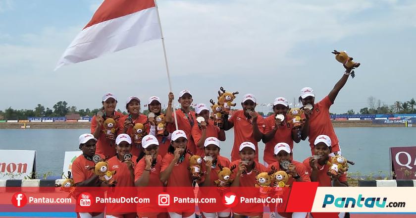 Tim Perahu Naga Putri Indonesia Sumbang Satu Medali Perak