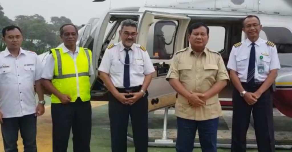 Gara-gara Cuaca Buruk, Prabowo Minta Maaf ke Pendukungnya di Sumedang