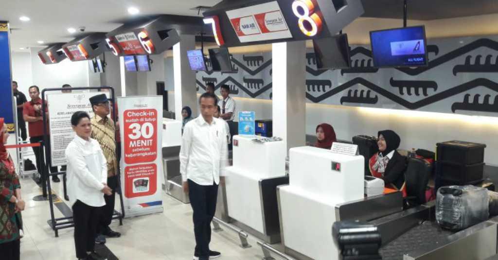 Presiden Jokowi Resmikan Terminal Baru Bandara Radin Inten 2 Lampung