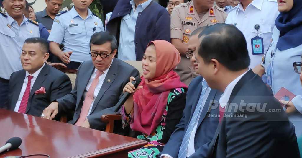 Tiba di Indonesia, Siti Aisyah: Terima Kasih Pak Jokowi!