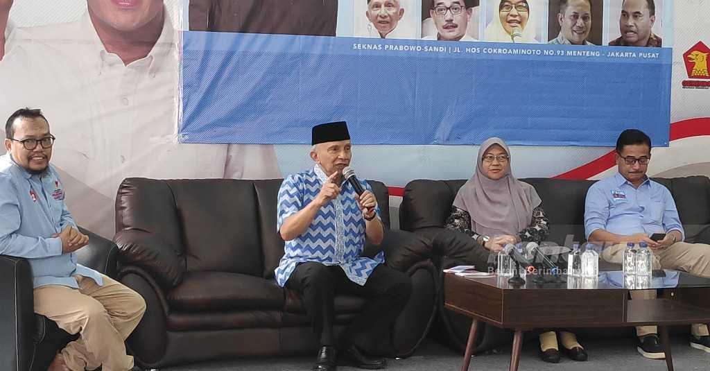 Diskusi Soal Politik Uang, Amien Rais Singgung 'Pemimpin Ugal-ugalan'