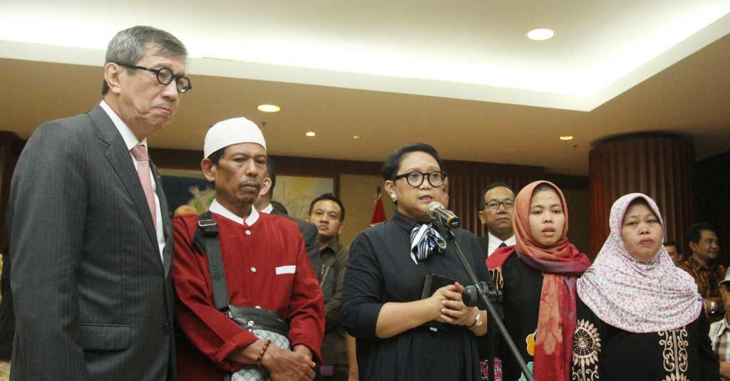 Menlu: Pertemuan Siti Aisyah dan Presiden adalah Permintaan Keluarga