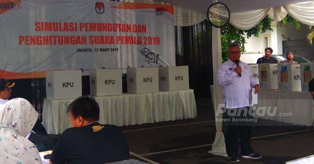 KPU Pusat Gelar Simulasi Pemungutan Suara Pemilu 2019