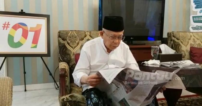 Jelang Debat Cawapres, Ma'ruf Banyak Baca Buku dan Kitab Klasik