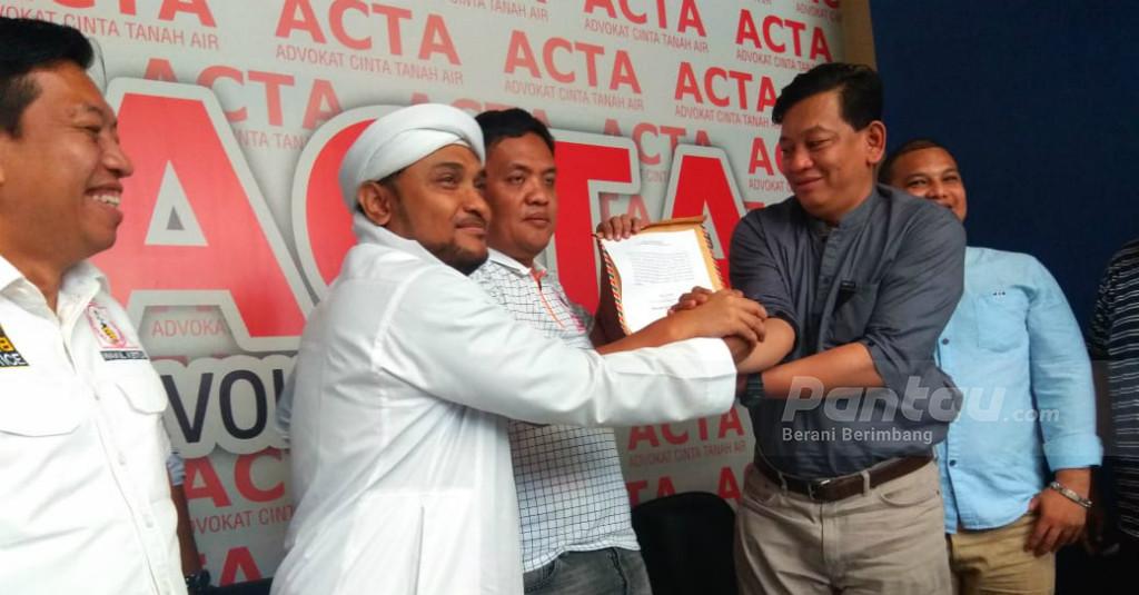 Demi Pulangkan Habib Rizieq, ACTA dan HRS Center Kerja Sama Bikin MoU