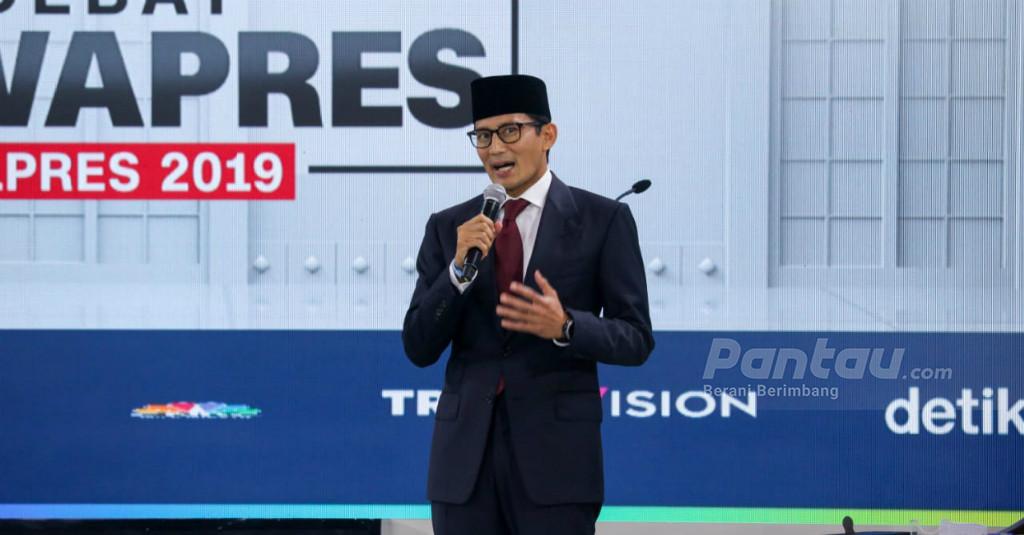 Debat Cawapres, Sandiaga Uno Janji Hapuskan Ujian Nasional