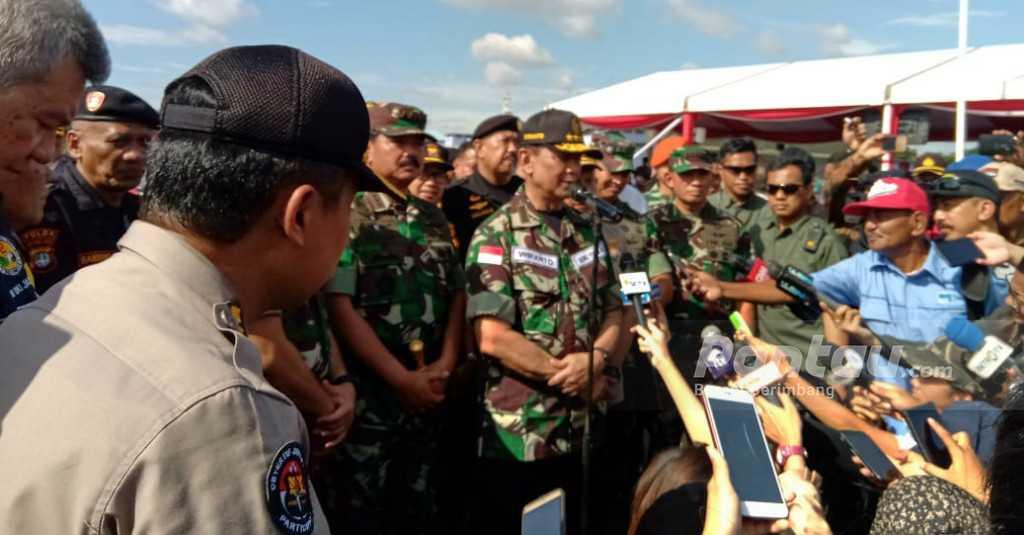 Wiranto Instruksikan TNI-Polri Tindak Tegas Pengganggu Keamanan Pemilu