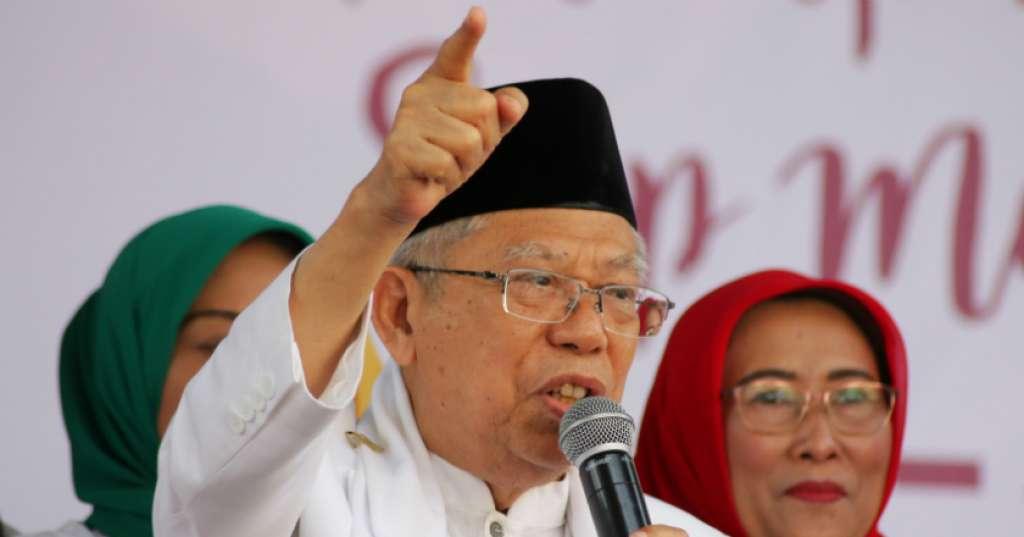 Kampanye di Samarinda, Ma'ruf Amin Ingatkan Pilpres Bukan Ajang Perang