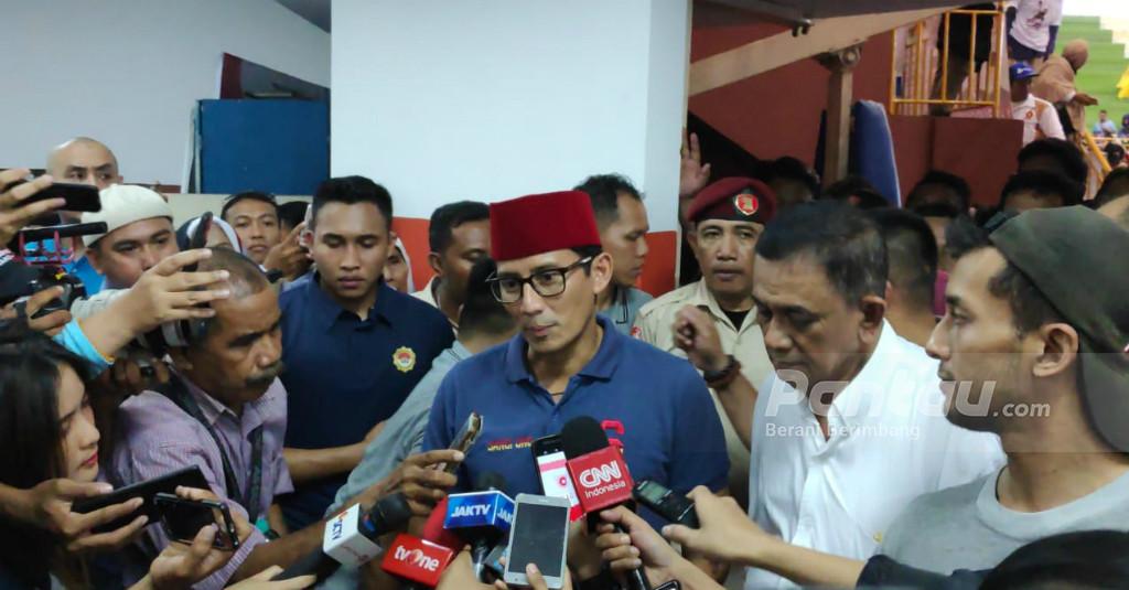 Sandi Enggan Tanggapi Isu yang Berpotensi Memecah Belah Jelang Pemilu