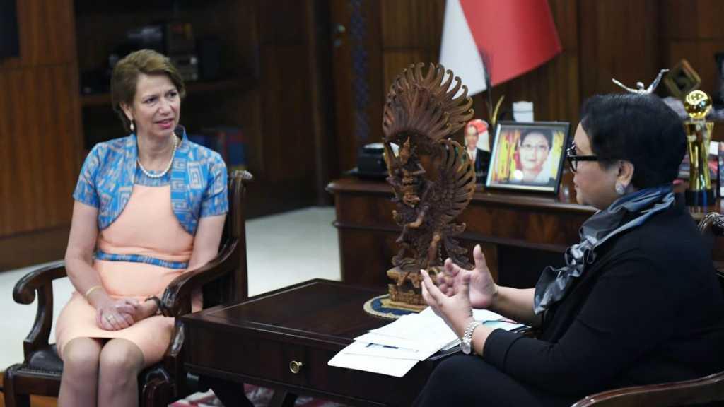 Bahas Rakhine, Menlu RI Retno Bertemu Sekjen PBB untuk Myanmar