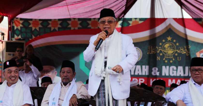 Ma'ruf Amin Imbau Masyarakat Tunda Liburan Demi Pemilu 17 April
