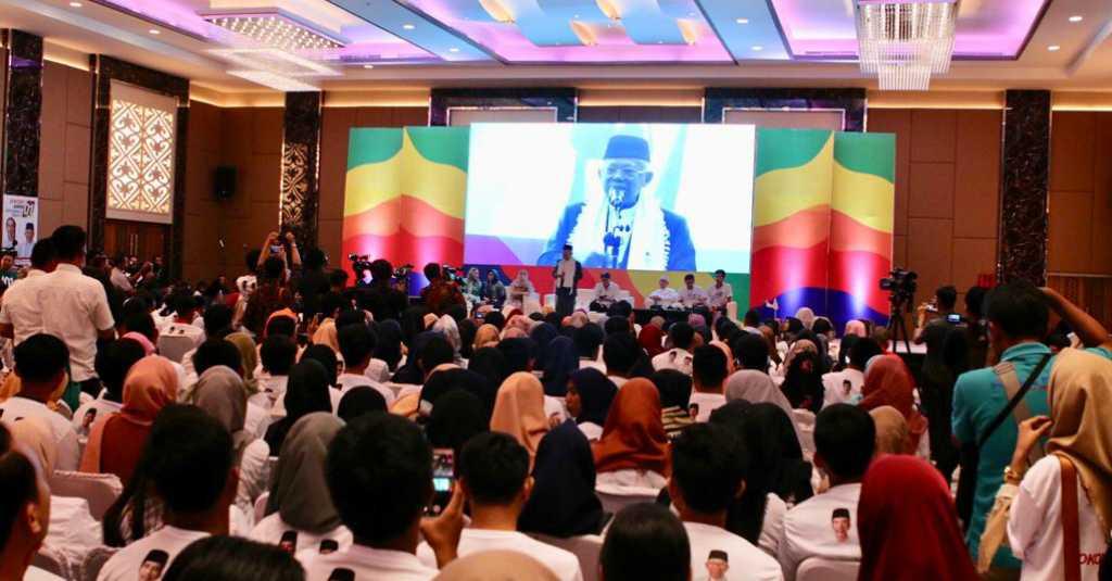 Didukung Millennials Palembang, Ma'ruf Amin Buka Kartu