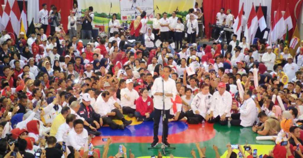 Kampanye di Palembang, Jokowi Puji TNI Setinggi Langit