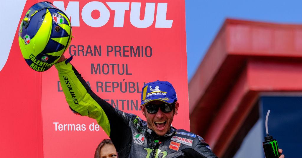 Luapan Kegembiraan Rossi Finis Kedua di GP Argentina