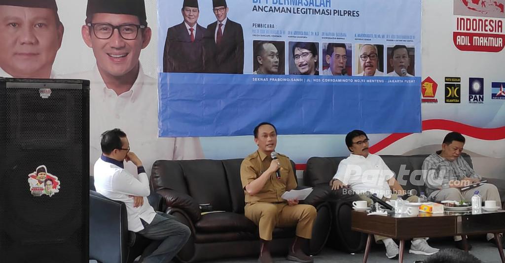 Di Markas Prabowo-Sandi, Dirjen Dukcapil Curhat Sering Disalahkan