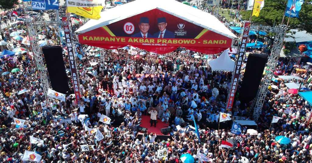 Kampanye di Padang, Prabowo Minta Maaf ke Pendukungnya karena...