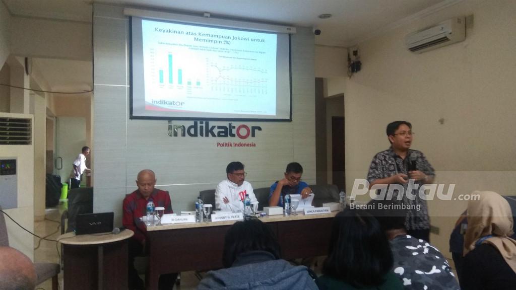 Jokowi-Ma'ruf (Masih) Ungguli Prabowo-Sandi di Hasil Survei Indikator