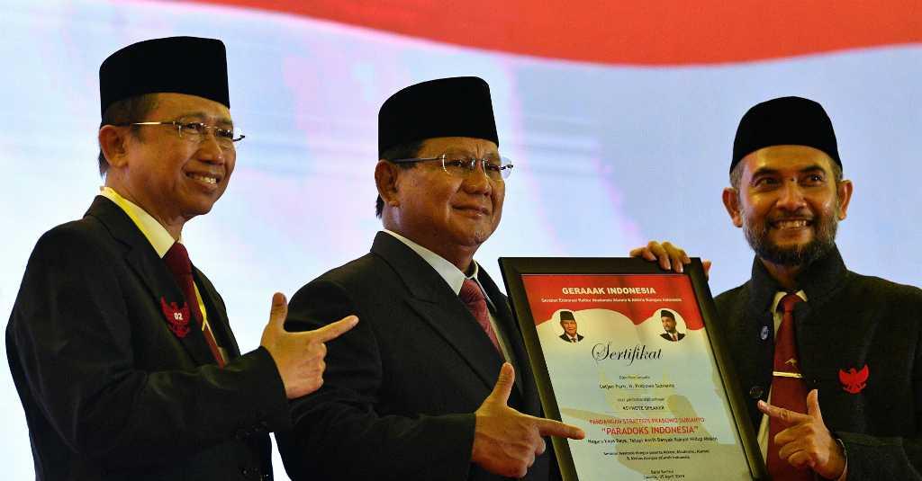 Akademisi Kampus Deklarasi Dukung Prabowo-Sandi di Pilpres 2019