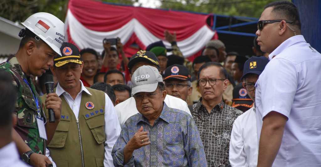 Wapres JK Tinjau Lokasi Rekonstruksi Pasca Bencana Lombok