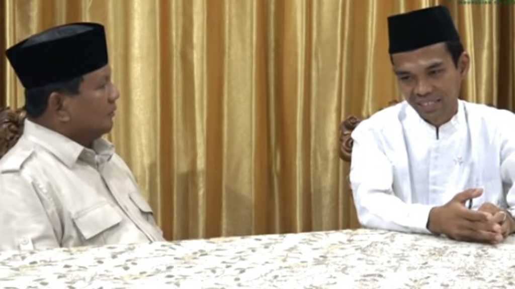 Ustaz Somad ke Prabowo: Umat Berharap Besar pada Bapak!