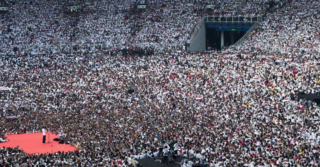 Di Hadapan Ribuan Massa, Ini Fokus Jokowi 5 Tahun ke Depan