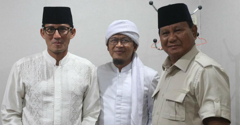 Aa Gym Resmi Berikan Dukungan ke Prabowo-Sandi