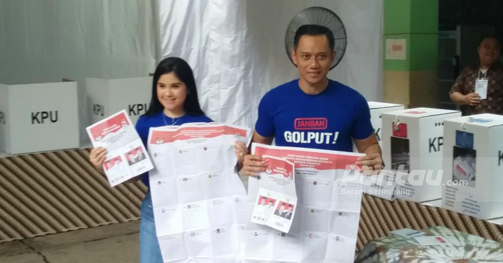 Usai Salurkan Hak Pilihnya, Ini Harapan AHY untuk Pemimpin Terpilih