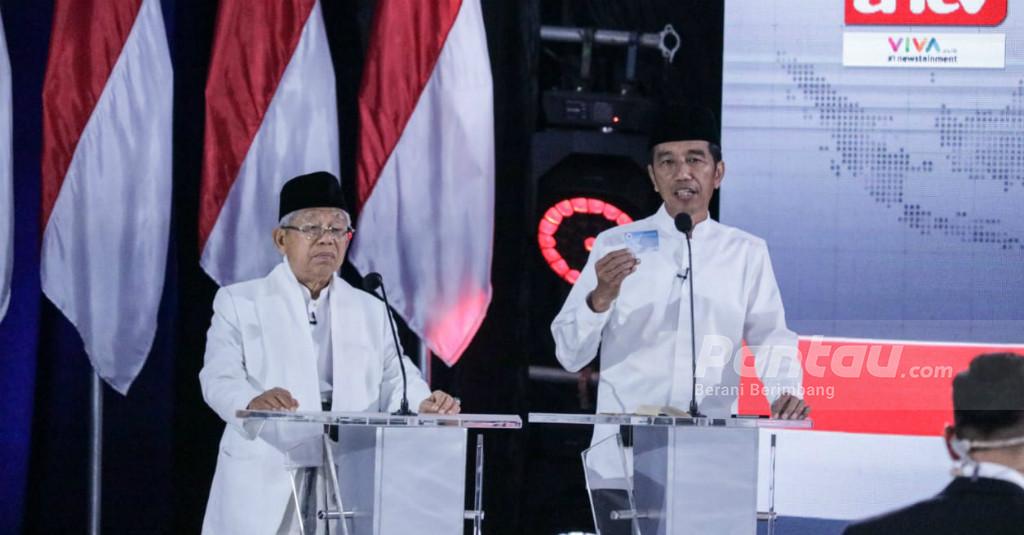 Pasangan Jokowi-Ma'ruf Amin Unggul di TPS Keluarga Cendana
