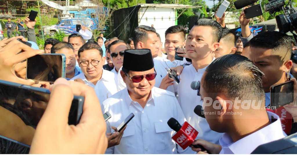 Usai Mencoblos, Prabowo Langsung Meluncur ke Kertanegara