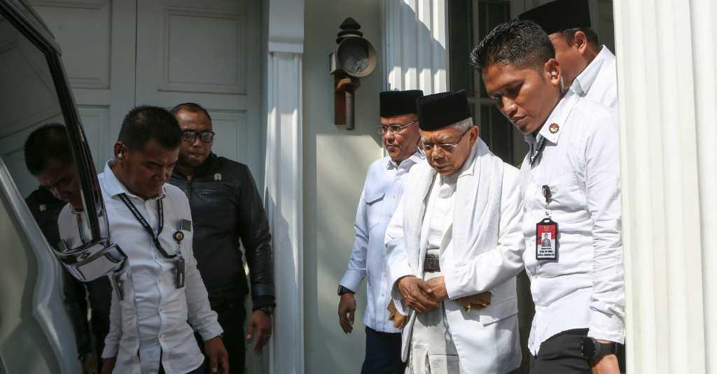 Tiba di Koja, Ma'ruf Amin Optimis Menang di TPS Tempatnya Mencoblos
