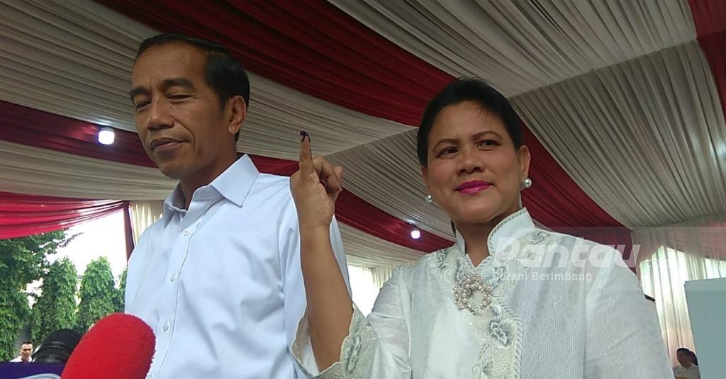Usai Mencoblos di Gambir, Jokowi: Plong!