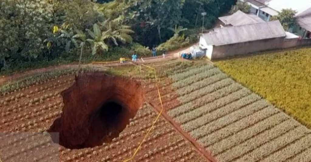 Aneh tapi Nyata, Tiba-tiba Muncul Lubang Misterius di Sukabumi (Lagi)