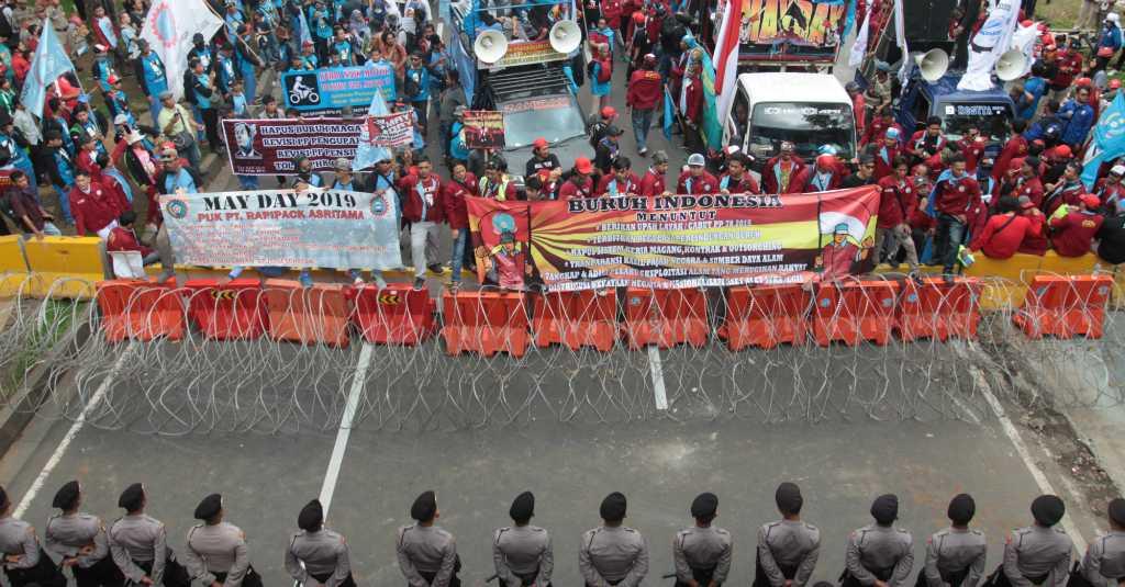 20 Ribu Buruh Bekasi Turut Serta pada Aksi May Day di Jakarta
