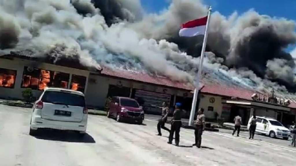 Kebakaran di Polres Lampung Selatan Diduga Karena Korsleting Listrik