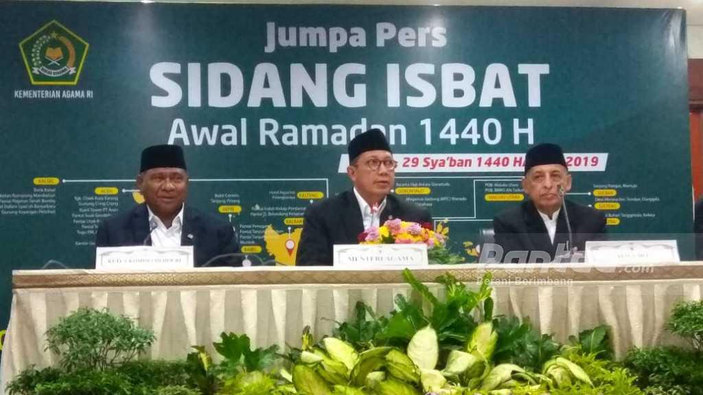 Pemerintah Tetapkan 1 Ramadhan 1440 H Dimulai Senin 6 Mei 2019