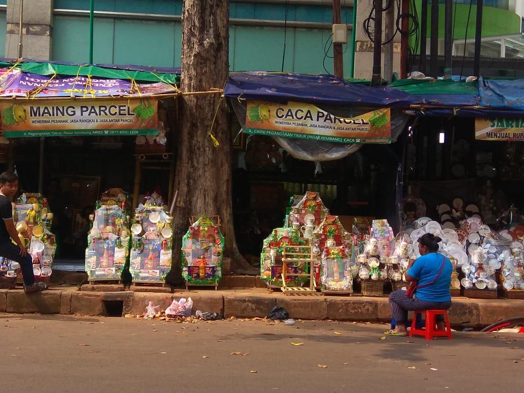 Tak Seramai Dulu, Pedagang Parsel Cikini: Sekarang mah Kurang Omzetnya