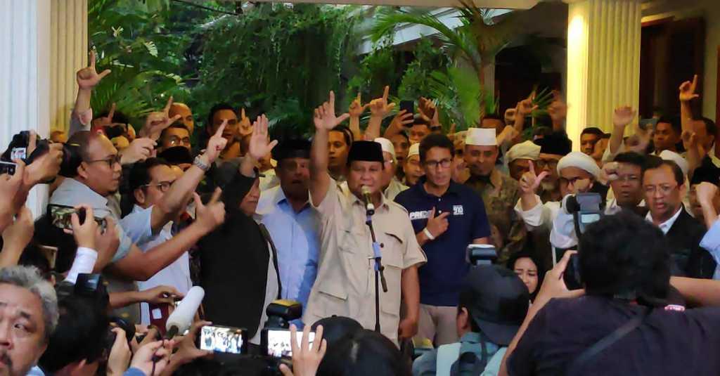 Prabowo Imbau Masyarakat yang Mengikuti Aksi 22 Mei Berjalan Damai