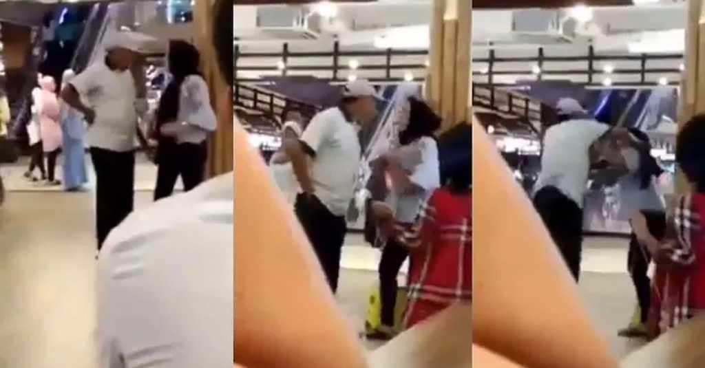 Video Viral Pria Nyaris Gorok Leher Seorang Wanita Usai Cekcok di Mal