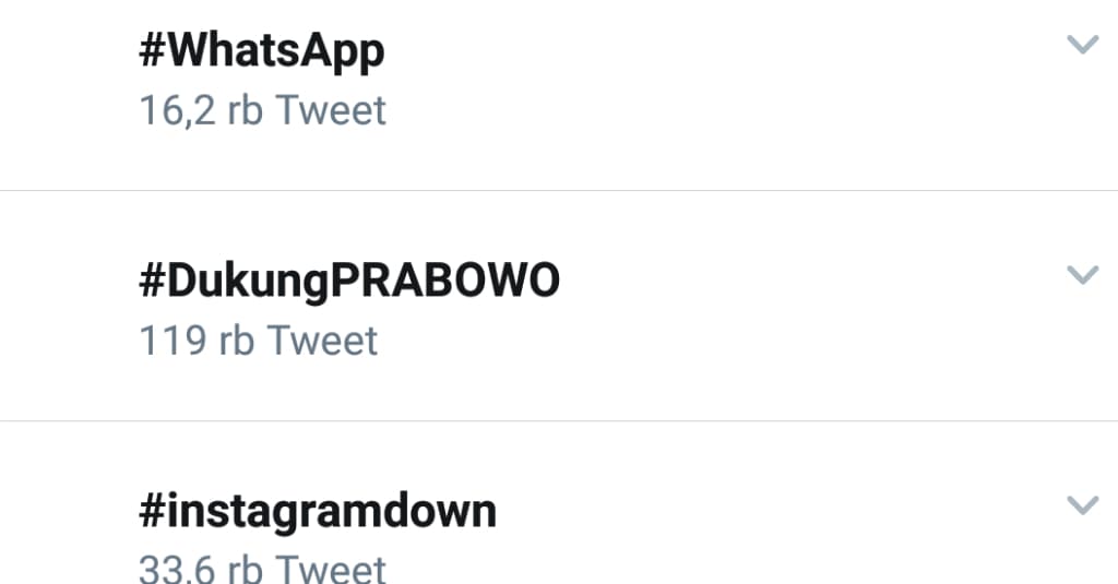 Imbas Aksi 22 Mei Twitter Diramaikan #WhatsApp dan #Instagramdown