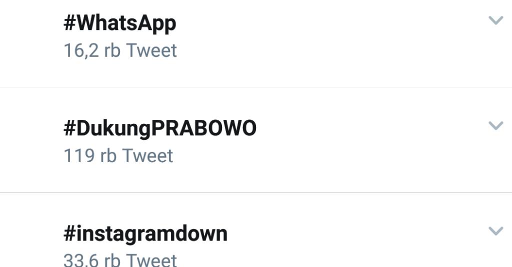 Imbas Aksi 22 Mei Twitter Diramaikan #WhatsApp dan #Instagramdown