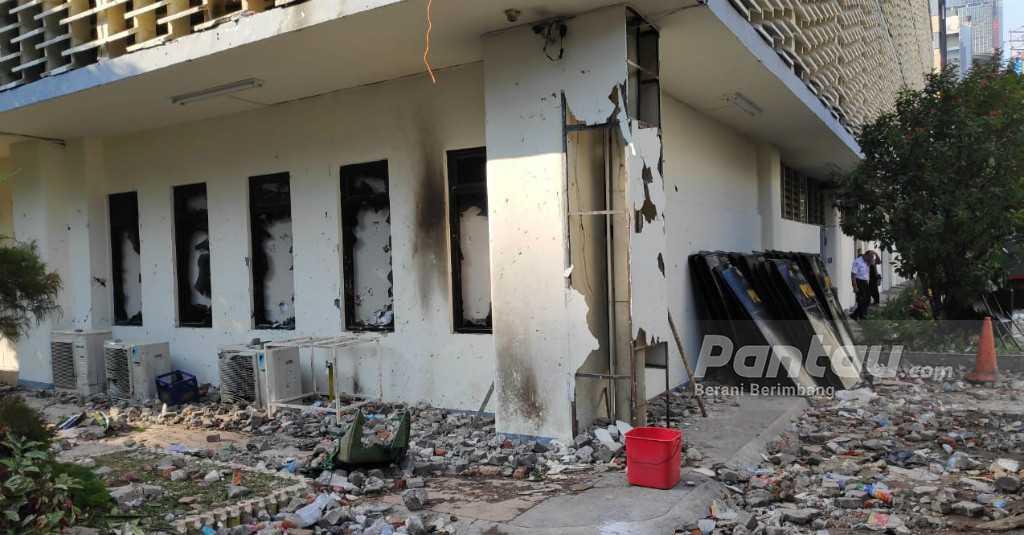 Begini Kondisi Gedung Bawaslu Pasca Kebakaran Saat Kerusuhan