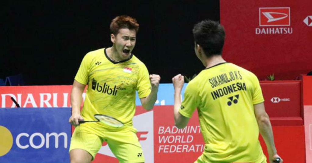 Marcus/Kevin Bawa Indonesia Unggul 1-0 Kontra Taiwan