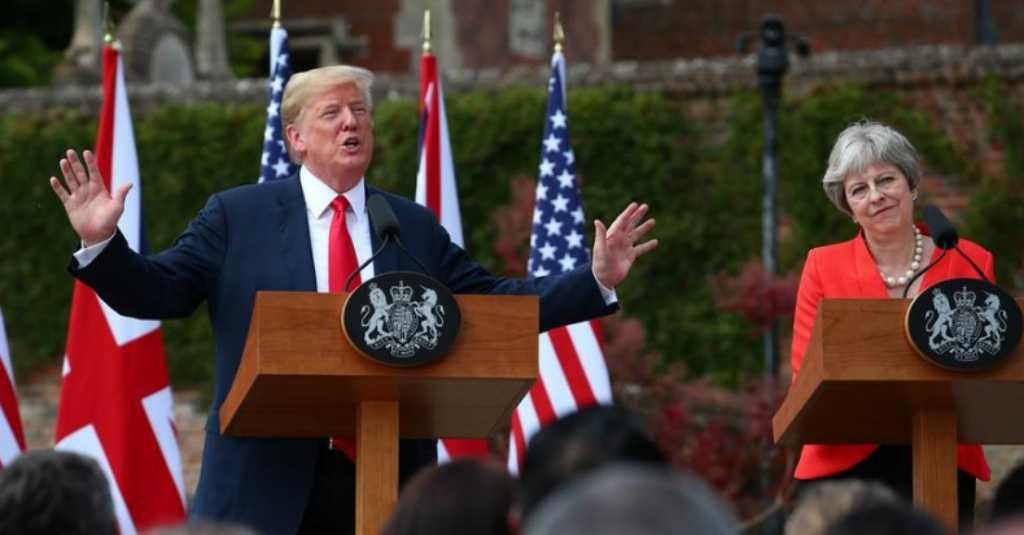 Pasca Kemunduran Theresa May, Trump Bertandang ke Inggris?