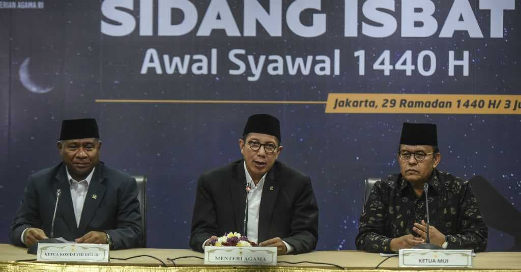 Sah! Pemerintah Tetapkan Idul Fitri 1440 H Jatuh Hari Rabu 5 Juni
