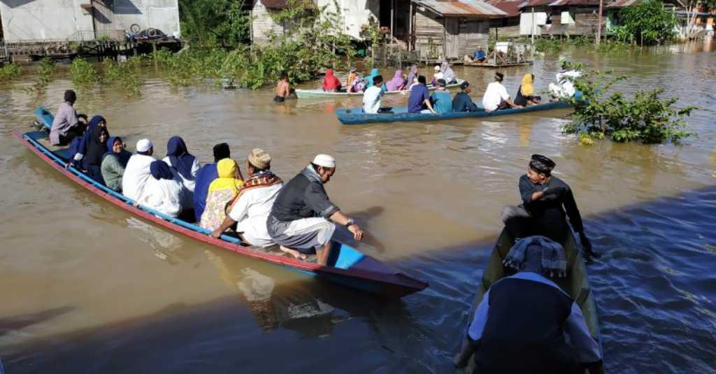 Banjir di Kapuas Hulu Surut, Akhirnya Warga Bisa Beraktivitas Normal