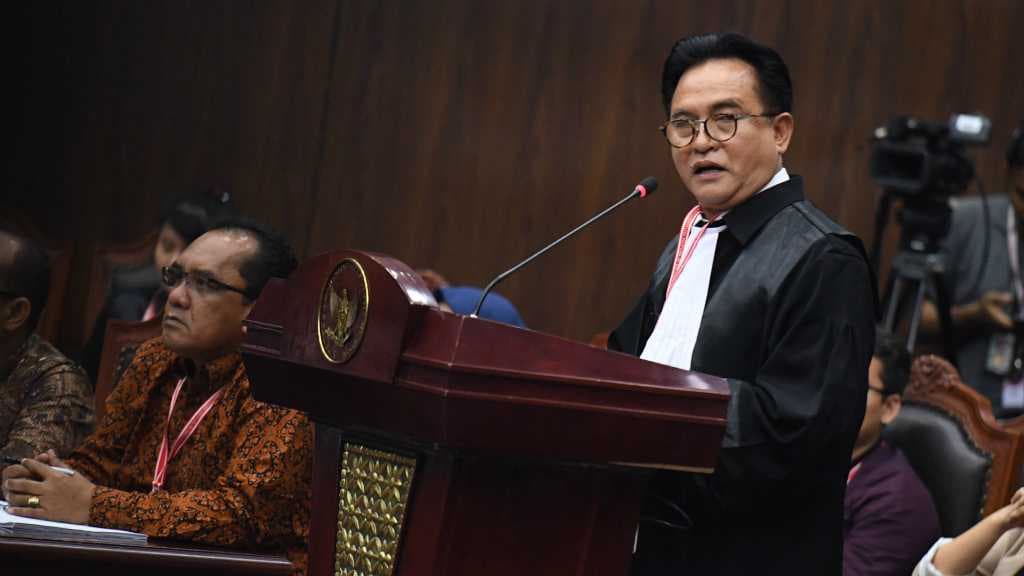 Yusril Heran dengan Inkonsistensi Jumlah Saksi dari Pihak 02