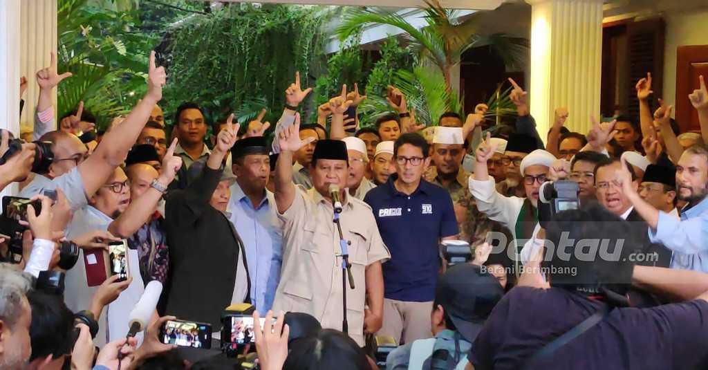 Bukan di MK, Prabowo-Sandi Saksikan Putusan Sengketa Pilpres di Sini