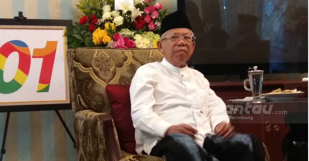 Gestur Ma'ruf Amin saat Saksikan Sidang MK: Santai Tanpa Beban